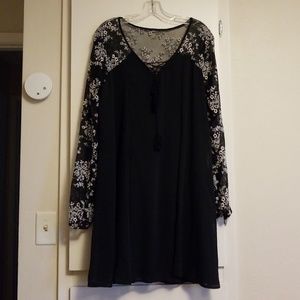 Maurices black dress with sleeves